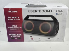 ION Audio Uber Boom Ultra IP66 Water Resistant Bluetooth Speaker - Black - $44.55