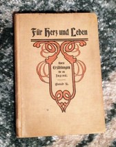 Vintage Antique Fer Herz And Leben German Book - £10.27 GBP