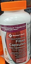 Member Mark Fiber Capsules 100% Natural Psyllium Husk, Metamucil 400 ct Bottle - $15.11