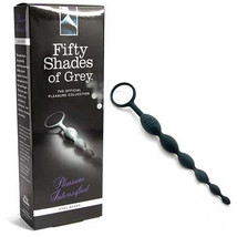 Fifty Shades of Grey Pleasure Intensified Silicone Anal Beads Black - £22.34 GBP