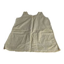 Vintage Antique Cotton Handmade Baby Child Slip On Doll Dress Farm Clothes READ - £22.08 GBP
