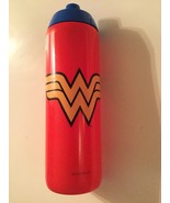 Zak Design Wonder Woman water bottle red lid prevents spills 24.5 oz new - £8.66 GBP