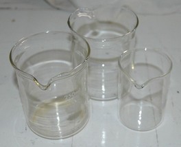 Lot of 3 Kimax 14000 Glass Beakers Lab 250ML 100ML - £21.57 GBP
