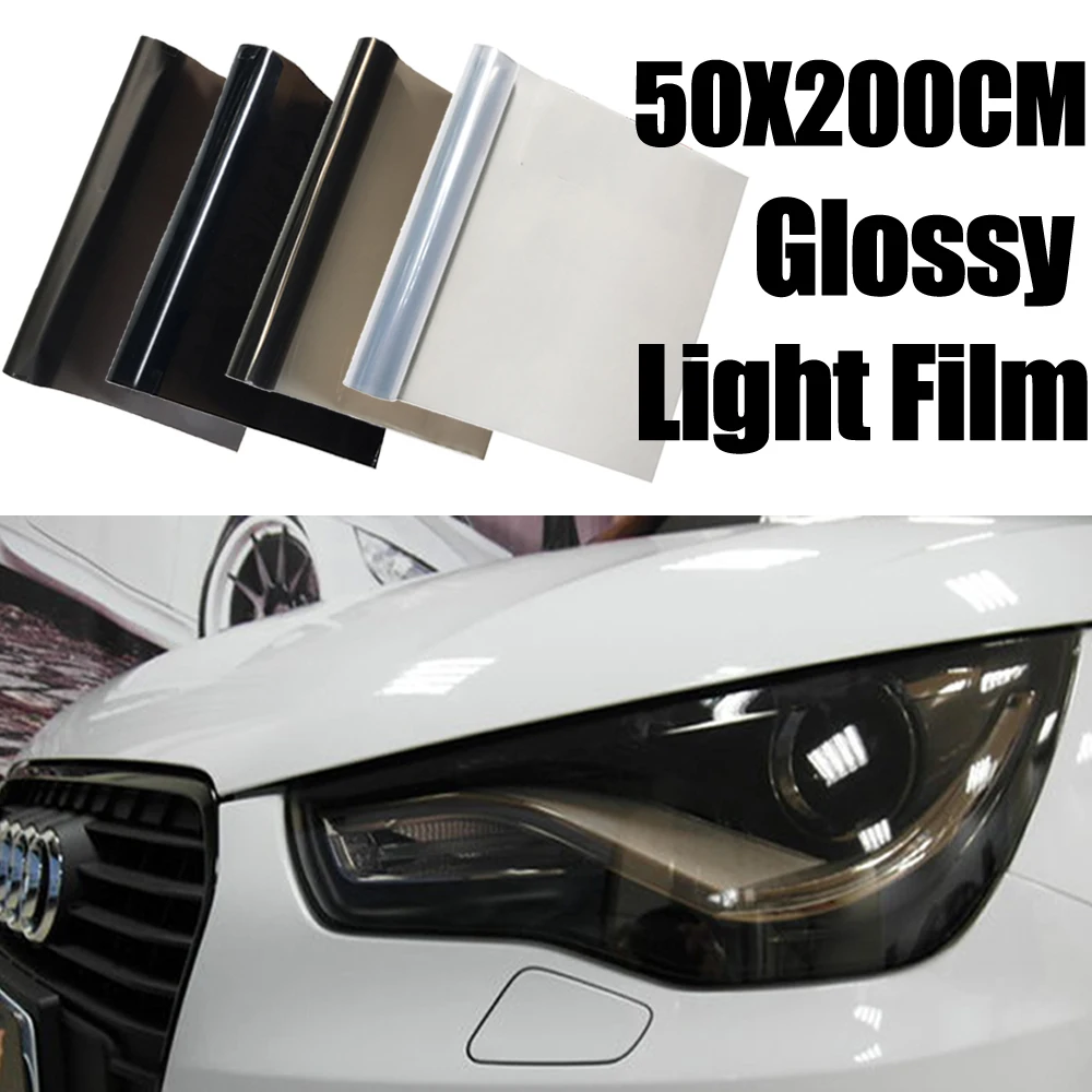 50*200cm Car Light Headlight Taillight Tint Vinyl Film Headlight Foil Sticker - £11.82 GBP+