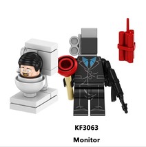  Skibidi Toilet Hot Anime Figure Titan Monitor Man Mini Building Block Toys - £3.81 GBP