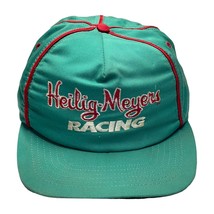SKM Aqua Embroidered Bobby Hillin Jr. Nascar Heilig Meyers Racing Snapback Hat - £26.63 GBP