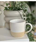 White Stoneware Mug with Outline Heart - $27.98 CAD
