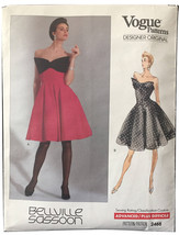 Vogue 2468 Belville Sassoon Dress for Prom, Cocktail, Party,Flare Skirt Sz 12-16 - £19.61 GBP