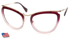 Miu Miu Smu 51P DHM-5P1 Burgundy Sunglasses 57-19-140mm B47mm Italy &quot;Read&quot; - £57.64 GBP