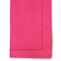 Sferra Festival RASPBERRY Linen Dinner Napkins Hemstitched 20x20&quot; SET/4 New - $54.35
