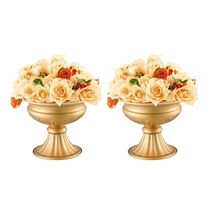 10PCS 16cm/6.3' Tall Wedding Flower Vase, Metal Wedding Centerpiece, Gol... - $82.12