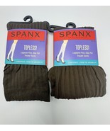 SPANX by Sara Blakely Topless Trouser Socks Knee High 010R Brown Rib 2-P... - $20.94 CAD