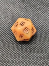 Vintage Gamescience Peach Mini D20 Dice - $923.44 MXN