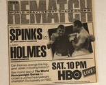 Michael Spinks Vs Larry Holmes Rematch Tv Guide Print Ad HBO TPA9 - $5.93