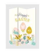 HomeRoots 3 Panel Reversible Easter Spring Art Room Divider Screen - $728.50