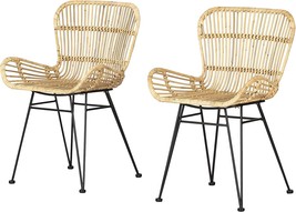 Rattan And Black Balka Chair From The South Shore. - £221.35 GBP