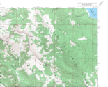 Targhee Pass Idaho-Montana 1964 Vintage USGS Topo Map 7.5 Quadrangle Top... - $23.99