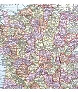 Map France Corse Spain Europe 1938 Print Antique Ephemera Atlas DWU8 - $640.69 MXN