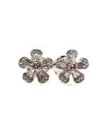Argyle 2.36ct Fancy Pink Diamonds Earrings 18K All Natural Flowers White... - £15,412.17 GBP