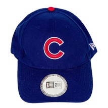 Chicago Cubs Baseball Hat New Era Blue Adjustable One Size Wool Blend Stickers - £13.22 GBP