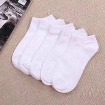 White 3 Pairs Mens Womens Ankle Socks Sport Cotton Crew Socks Low Cut Invisible - £7.15 GBP