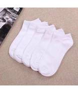 White 3 Pairs Mens Womens Ankle Socks Sport Cotton Crew Socks Low Cut In... - £6.99 GBP