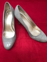 Circa Joan &amp; David Luxe Sz 8 M Pumps 3.5&quot; Heel Leather Shoe Beige Career - £23.44 GBP