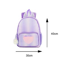 Girls  Backpack New Style Color With Plush Ball For Kinder Garden Nursery Primar - £88.46 GBP