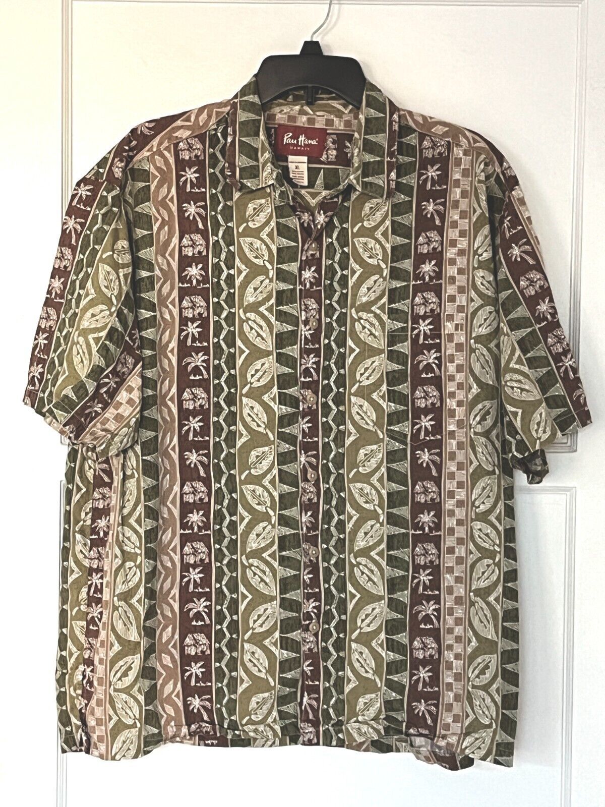 Hawaiian Style Shirt - Island Tribal Print - by Pau Hana - Sz XL - $26.70