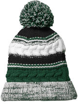 Ladies Pom Pom Team Beanie Womens Chunky-Knit Warm Winter Headwear NEW! - £10.12 GBP+