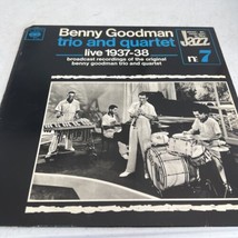 Benny GOODMAN-TRIO And Quartet Live 1937-38 Jazz Lp - £3.10 GBP