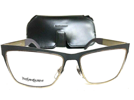 New Yves Saint Laurent YSL 6365 EEL 55mm Gray Men&#39;s Women&#39;s Eyeglasses F... - $169.99