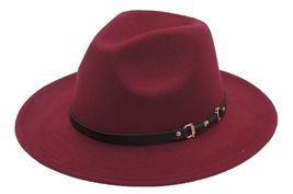 Burgundy Fedora Wide Brim Panama Cowboy Hat UNISEX - £33.01 GBP