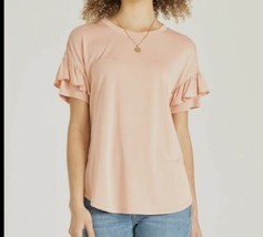 Another Love Blouse T Shirt Dusty Pink 65% Modal Peach - $27.95