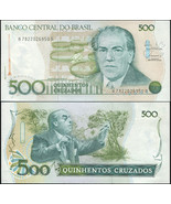 Brazil 500 Cruzados. ND (1988) UNC. Banknote Cat# P.212d - £0.77 GBP