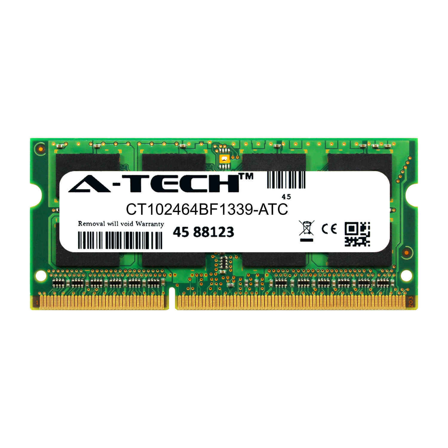 8Gb Ddr3 Pc3-10600 1333Mhz Sodimm (Crucial Ct102464Bf1339 Equivalent) Memory Ram