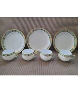 Bavaria Belmont 534 Handpainted Deco China Vintage Gold Green 4 Cups & 3... - €51,14 EUR Bavaria Belmont 534 Handpainted Deco China Vintage Gold Green 4 Cups & 3... - €51,14 EUR