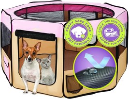 Dog Playpen Large 61X61X30 Pop Up Portable Playpen For Dogs And Cat, Folda - $99.99