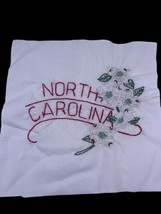 North Carolina Embroidered Quilted Square Frameable Art State Needlepoin... - $27.90