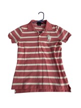 Polo Ralph Lauren Skinny Fit Polo Shirt Top Womens M Pink White Big Pony... - $33.25