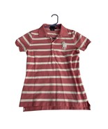 Polo Ralph Lauren Skinny Fit Polo Shirt Top Womens M Pink White Big Pony... - $609.94 MXN