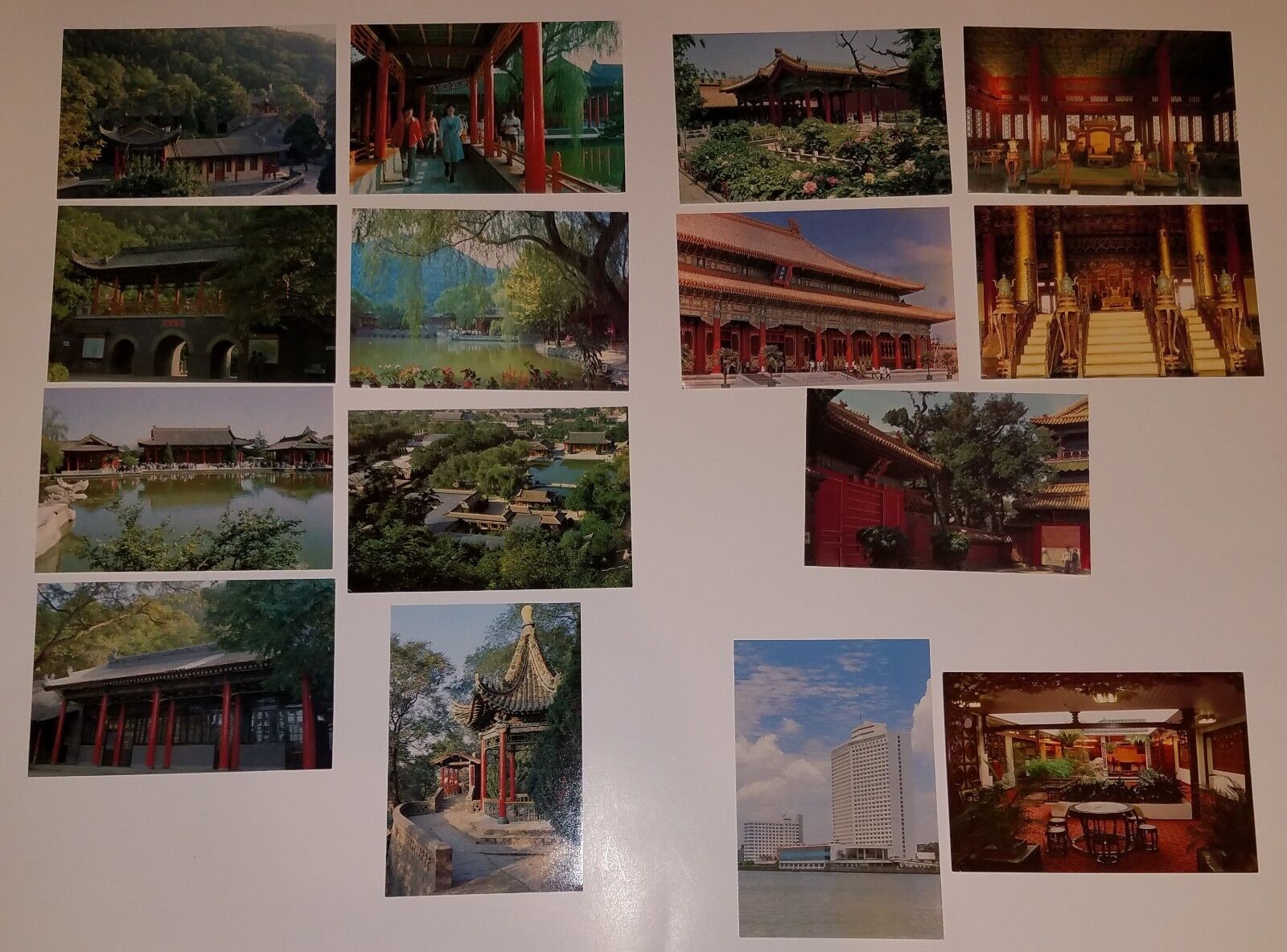 Primary image for 15 UNUSED China Postcards Lot Imperial Garden Bridge Pool Hall Tower Hotel