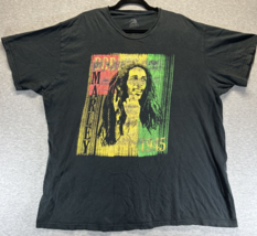 Zion Bob Marley Print Black Tshirt Shirt Sleeve Size 2XL (X1) - £11.07 GBP