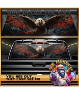 American Bald Eagle Truck Back Window Graphics -&quot;God Bless The USA&quot; - £43.34 GBP+