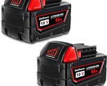 2 Pack 48-11-1890 18V 9.0Ah Lithium Xc9.0 High Output Battery For Milwau... - $277.99