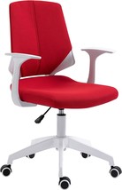 Techni Mobili Task Height Adjustable Mid Back Office Chair, Regular, Red - £76.50 GBP