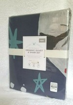 Pottery Barn Kids PICTURE PERFECT ASTRONAUT Duvet &amp; Sham Set TWIN NEW # 57 - £70.97 GBP