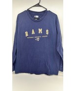 NFL Team Apparel Rams Shirt Adult Size Large Blue Long Sleeve Football Mens - €14,45 EUR NFL Team Apparel Rams Shirt Adult Size Large Blue Long Sleeve Football Mens - €14,45 EUR