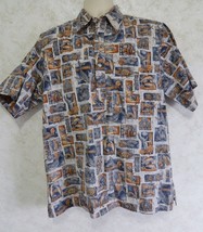 Go Barefoot A Hawaiian Tradition Men&#39;s Hawaiian Shirt Pull Over USA Size... - $16.71