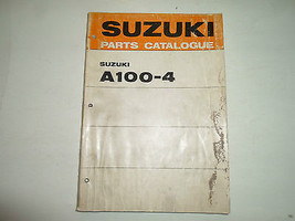 1971 Suzuki A1004 A100-4 Parts Catalog Manual WATER DAMAGED STAINED WORN... - $30.02